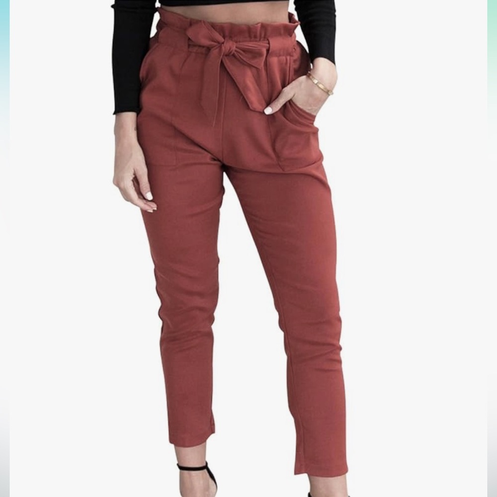 Simplee Apparel Straight Leg Casual Pants with Pockets